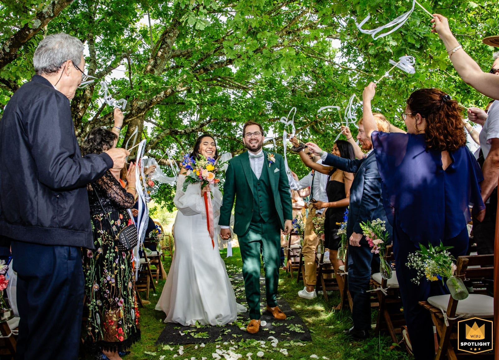 Photo de mariage primée au WPJA — couple à la Compagnie des Campagnes à Genebrières