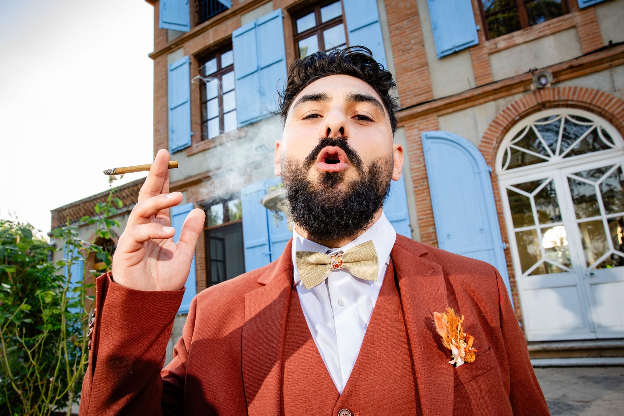 Reportage mariage à Lafrançaise — fin de soirée entre amis
