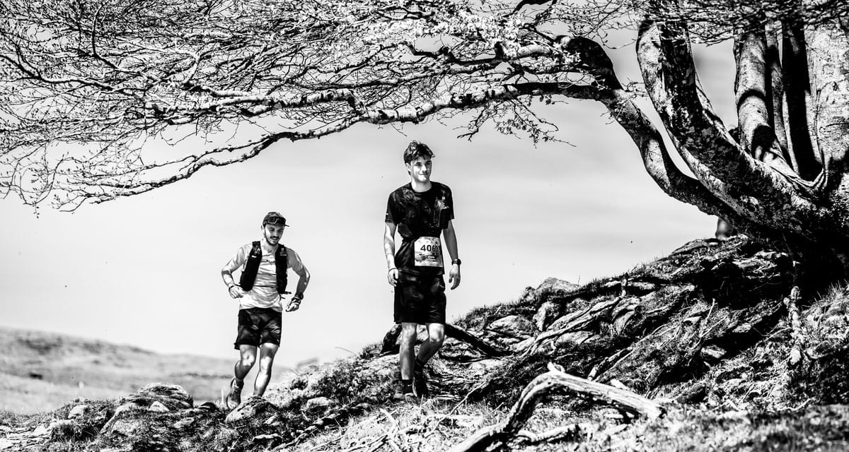 Paysage naturel de l'Aveyron pendant le trail